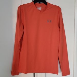 Under Armour Coldgear Fitted V-Neck T-Shirt